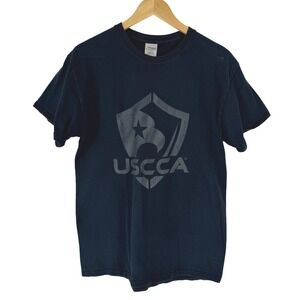 Gildan Mens USCCA Graphic T-Shirt Black Short Sleeve Cotton Crew Neck Size M